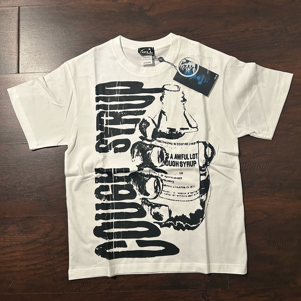Cough Syrup White Graphic Tee